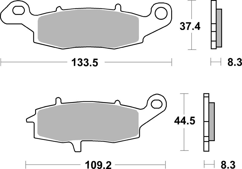 Pastillas de freno sinterizadas Brembo 07KA18SA