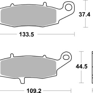 Pastillas de freno sinterizadas racing BREMBO 07KA18SR