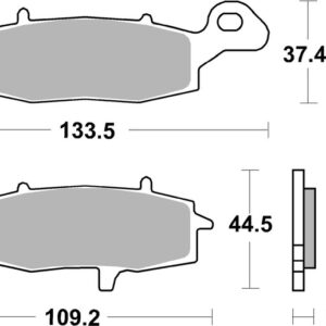 Pastillas de freno sinterizadas racing BREMBO 07KA19SR