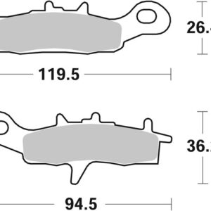 Pastillas de freno sinterizadas Brembo 07KA22SD
