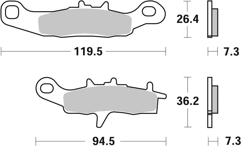 Pastillas de freno sinterizadas de competición Brembo 07KA22SX