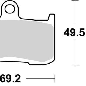 Pastillas de freno sinterizadas racing BREMBO 07KA23SR