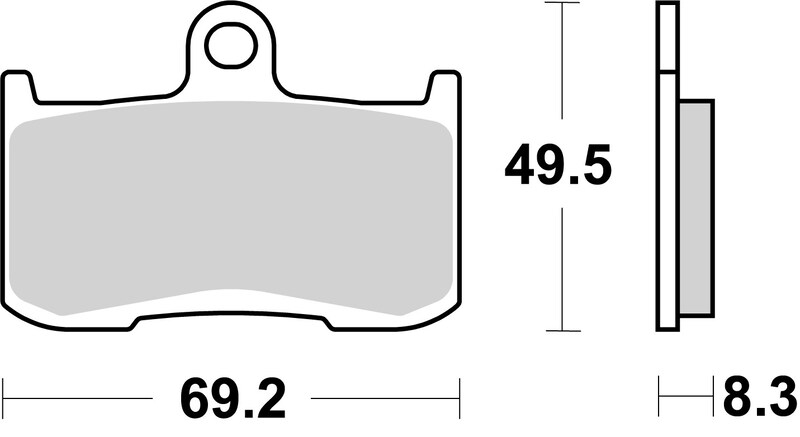 Pastillas de freno sinterizadas racing BREMBO 07KA23SR