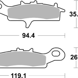 Pastillas de freno sinterizadas Brembo 07KA24SD