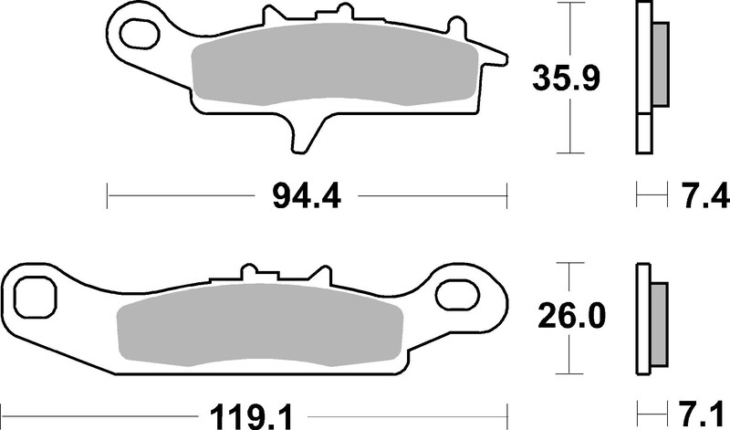 Pastillas de freno sinterizadas de competición Brembo 07KA24SX