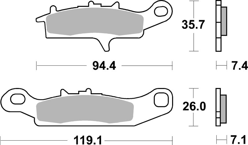 Pastillas de freno sinterizadas de competición Brembo 07KA25SX
