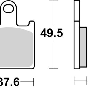 Pastillas de freno BREMBO carretera / sport sinterizadas - 07KA28SR