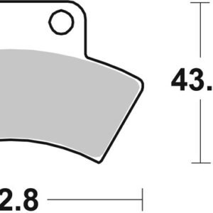 Pastillas de freno sinterizadas de competición Brembo 07PO03SX