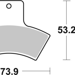 Pastillas de freno sinterizadas de competición Brembo 07PO04SX