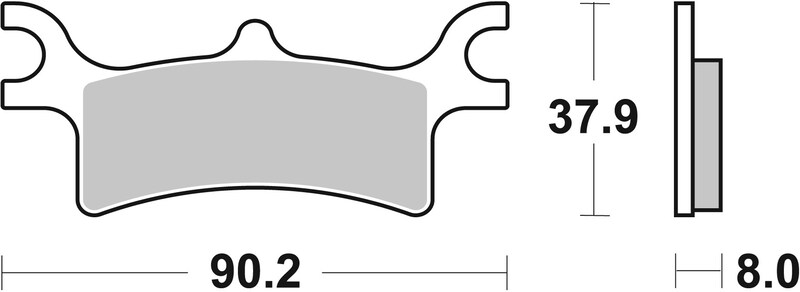 Pastillas de freno sinterizadas de competición Brembo 07PO06SX