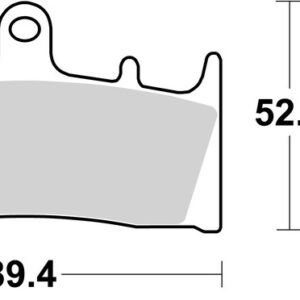 Pastillas de freno sinterizadas de competición Brembo 07SU19RC