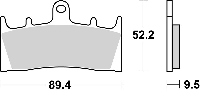 Pastillas de freno sinterizadas de competición Brembo 07SU19RC