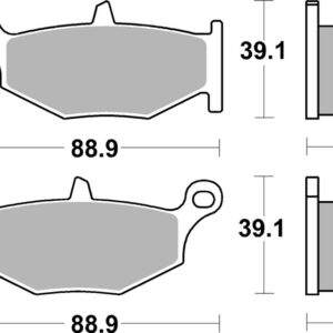 Pastillas de freno sinterizadas Brembo 07SU32SP