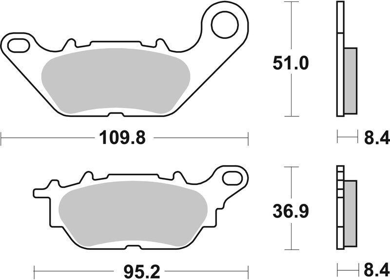 Pastillas de freno orgánicas Brembo 07YA28CC