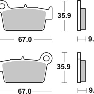 Pastillas de freno sinterizadas de competición Brembo 07YA41SX
