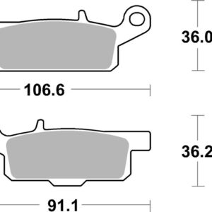 Pastillas de freno sinterizadas de competición Brembo 07YA48SX