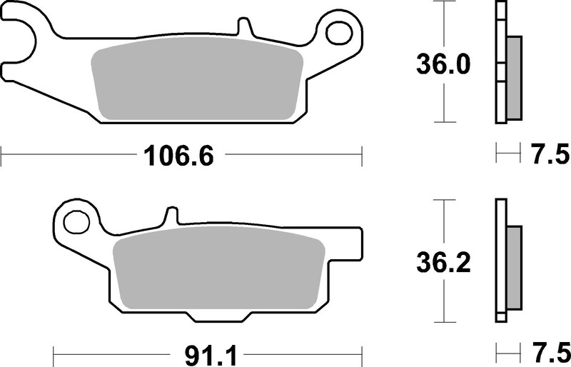 Pastillas de freno sinterizadas de competición Brembo 07YA48SX