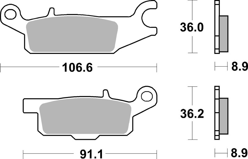 Pastillas de freno sinterizadas de competición Brembo 07YA51SX