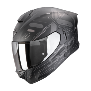 SCORPION EXO-530 AIR FOND Negro Mate-Plata