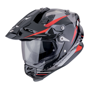 SCORPION ADF-9000 AIR FEAT Negro/Plata/Rojo