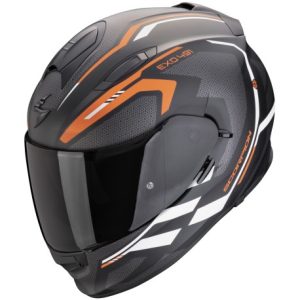 SCORPION EXO-491 KRIPTA Negro mate-naranja-blanco