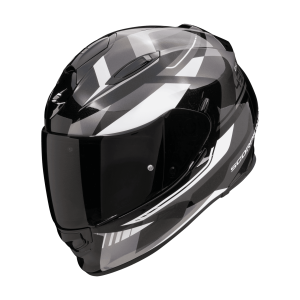 SCORPION EXO-491 ABILIS Negro-Plata-Blanco