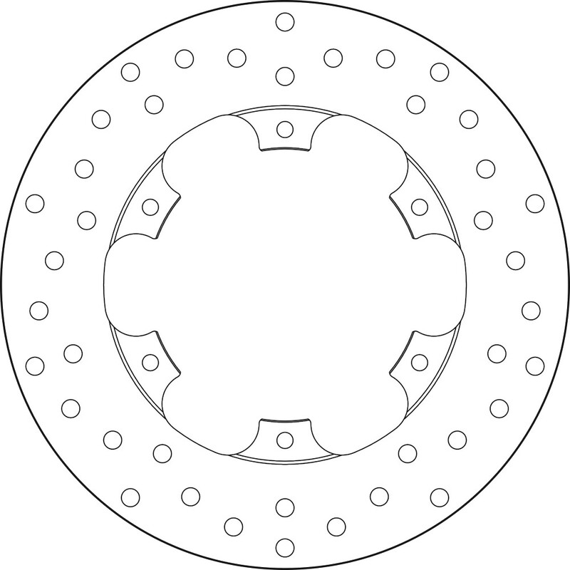 Disco de freno BREMBO Serie Oro redondo fijo