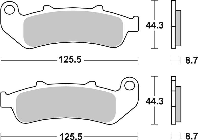Pastillas de freno orgánicas Brembo 07HO3907