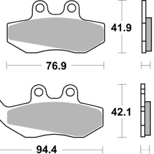 Pastillas de freno sinterizadas Brembo 07012XS