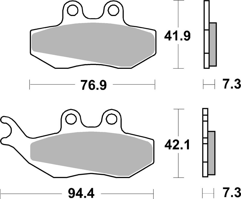 Pastillas de freno sinterizadas Brembo 07012XS