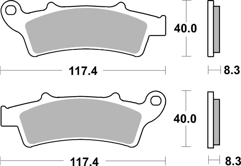 Pastillas de freno sinterizadas Brembo 07045XS
