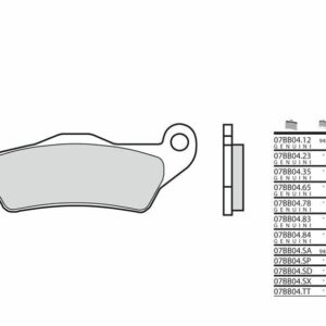 Pastillas de freno sinterizadas Brembo 07BB0483