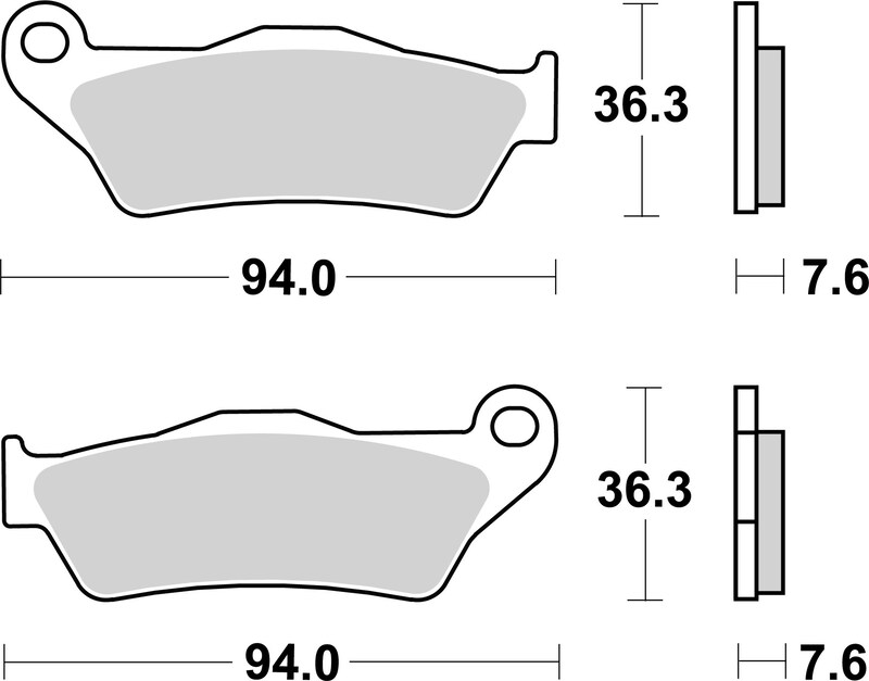 Pastillas de freno sinterizadas Brembo 07BB04SP