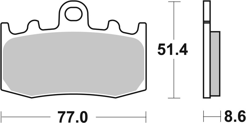 Pastillas de freno sinterizadas racing BREMBO 07BB26SR