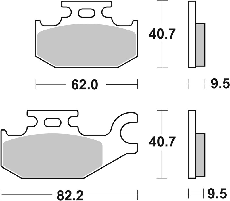 Pastillas de freno sinterizadas BREMBO Off Road - CAN-AM 1000 Maverick Commander