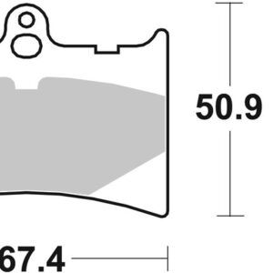 Pastillas de freno sinterizadas racing BREMBO 07GR56SR