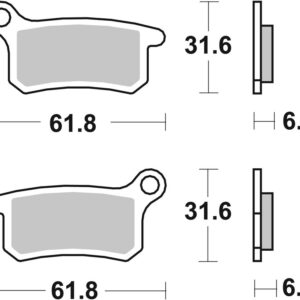 Pastillas de freno sinterizadas Brembo 07GR69SD