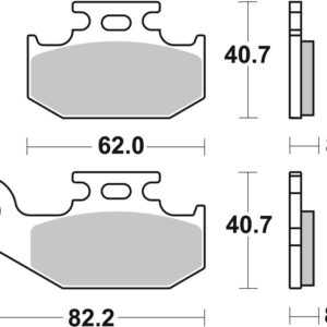 Pastillas de freno sinterizadas Brembo 07GR74SD