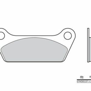 Pastillas de freno orgánicas Brembo 07HD0507