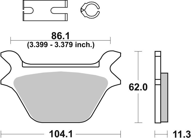 Pastillas de freno orgánicas Brembo 07HD1011