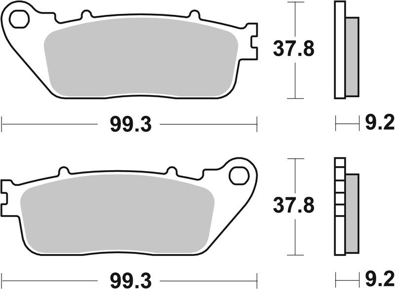 Pastillas de freno sinterizadas Brembo 07HO13SP
