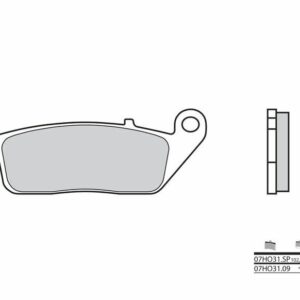 Pastillas de freno sinterizadas Brembo 07HO31SP