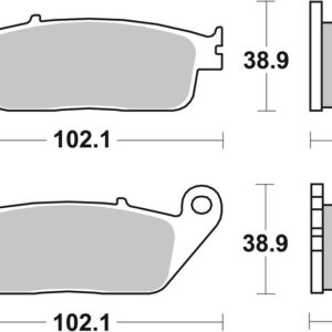 Pastillas de freno orgánicas Brembo 07HO3405