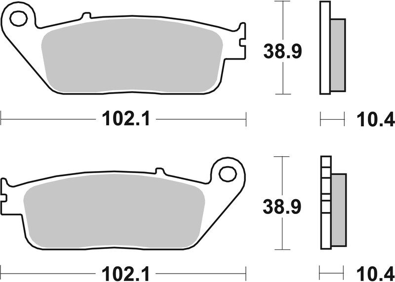 Pastillas de freno orgánicas Brembo 07HO3405