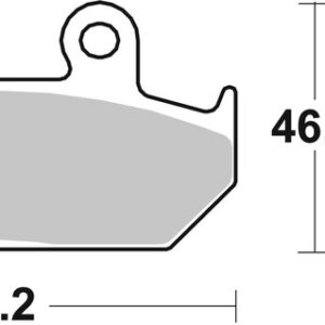 Pastillas de freno orgánicas Brembo 07HO3509