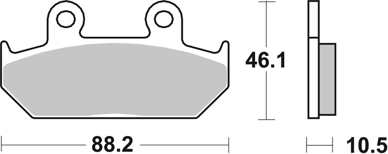 Pastillas de freno orgánicas Brembo 07HO3509