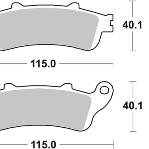 Pastillas de freno sinterizadas Brembo 07HO44SA
