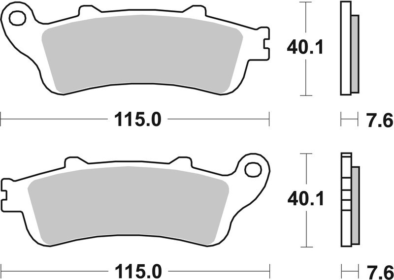 Pastillas de freno sinterizadas Brembo 07HO44SA