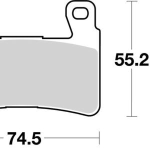 Pastillas de freno sinterizadas de competición Brembo 07HO45RC