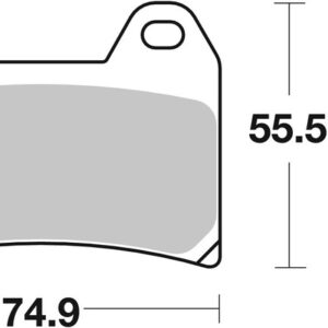 Pastillas de freno sinterizadas Brembo 07HO47SA